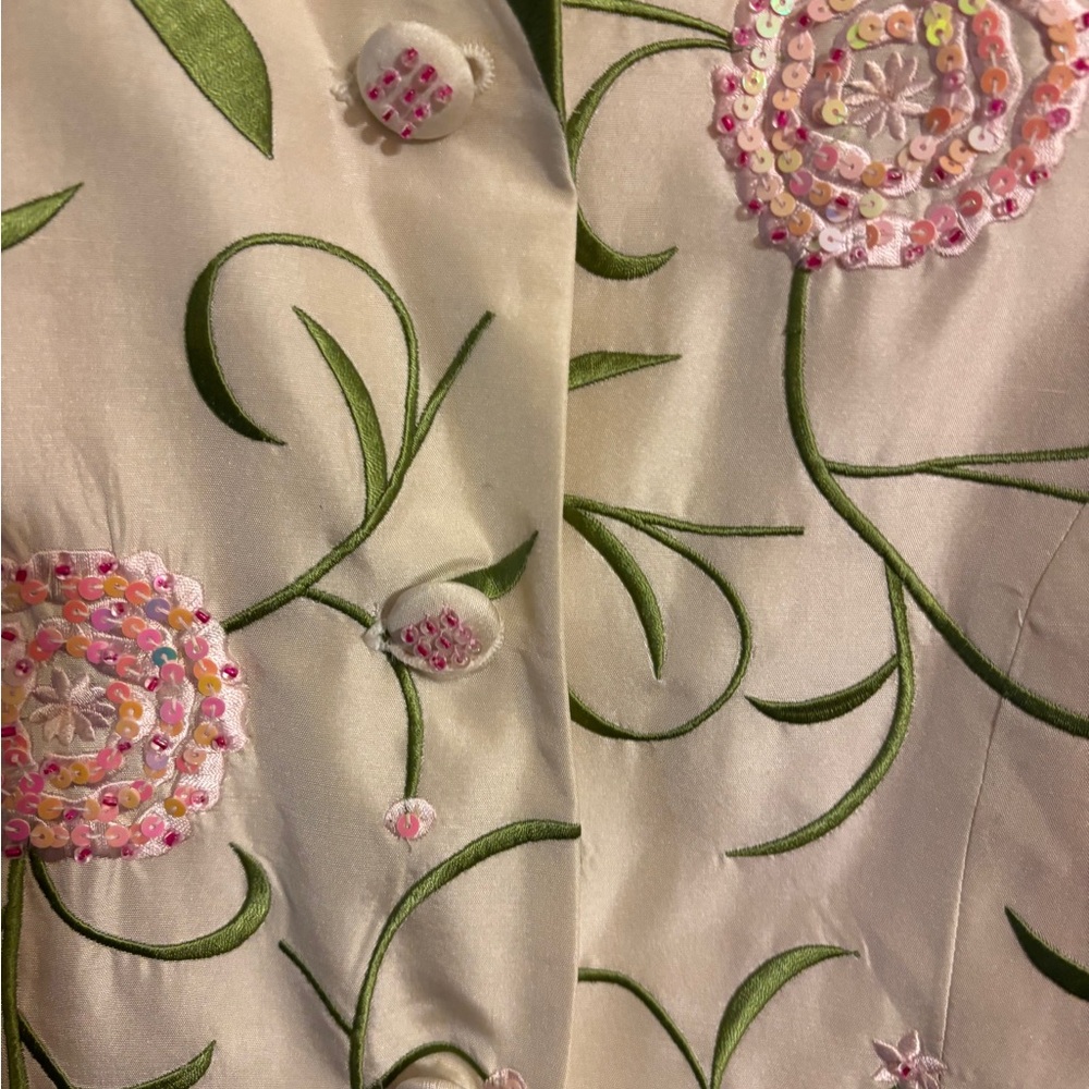 Floral Embroidered Jacket - Picture 2 of 2